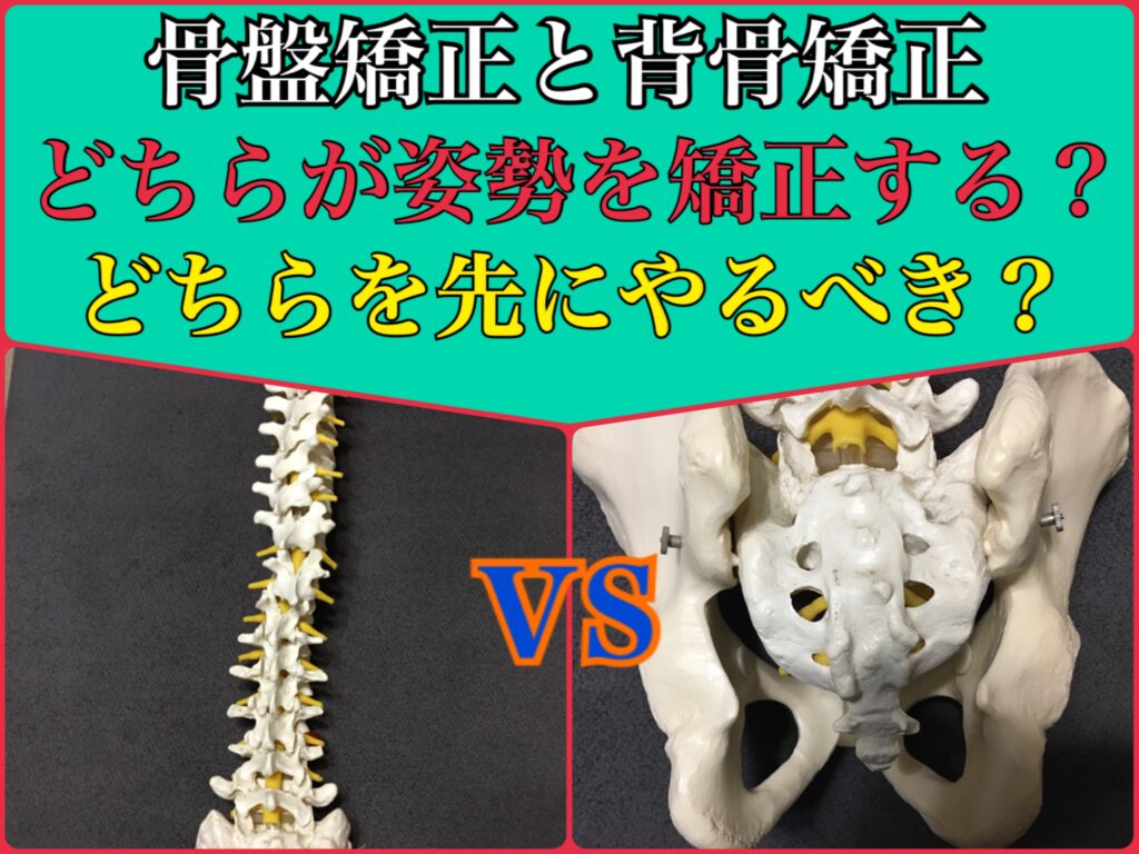 骨盤矯正と背骨矯正どちらを先にするべき？